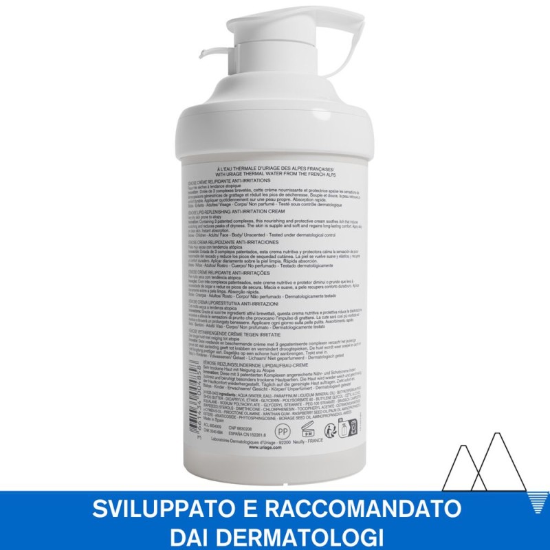 Immagine reale di Uriage Xemose Crema Nutriente per Pelle Secca 400ml Immagine reale di Uriage Xemose Crema Nutriente per Pelle Secca 400ml