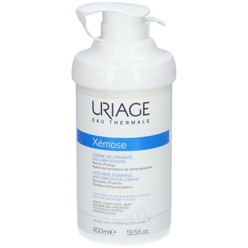 Pack ufficiale del prodotto Uriage Xemose Crema Nutriente per Pelle Secca 400ml Pack ufficiale del prodotto Uriage Xemose Crema Nutriente per Pelle Secca 400ml