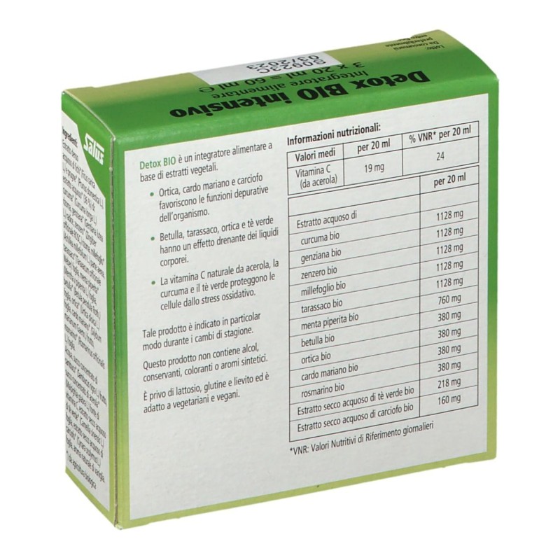 Foto ravvicinata di Salus Detox Bio Intensivo Integratore Depurativo 3 Flaconi x 20ml Foto ravvicinata di Salus Detox Bio Intensivo Integratore Depurativo 3 Flaconi x 20ml