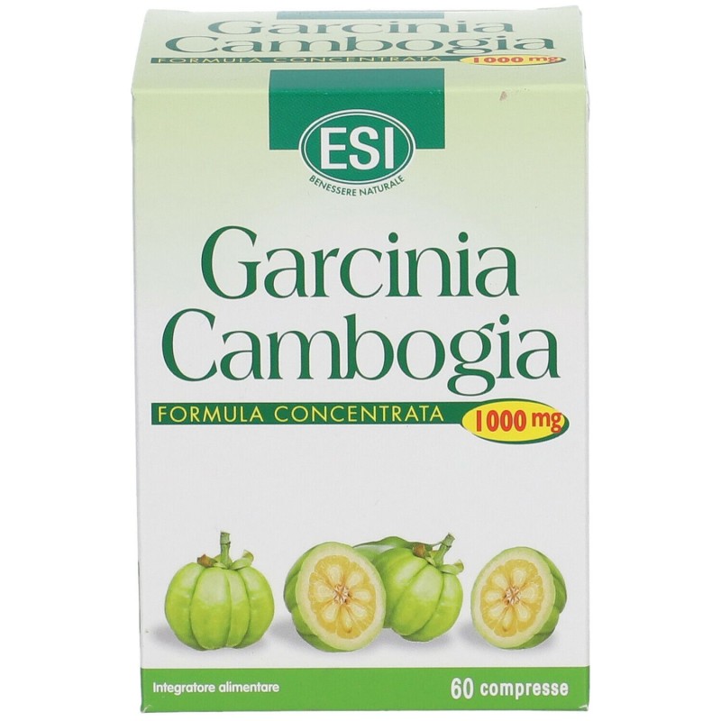 Packaging del prodotto Esi Garcinia Cambogia 1000mg Integratore per Controllo del Peso 60 Compresse Packaging del prodotto Esi Garcinia Cambogia 1000mg Integratore per Controllo del Peso 60 Compresse