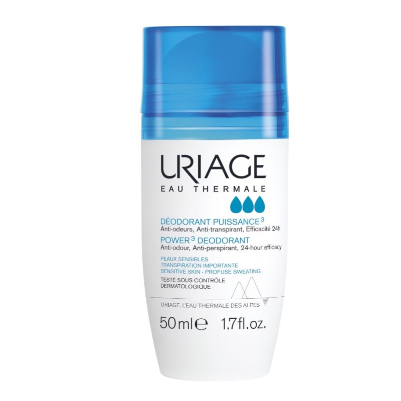 Scatola originale del prodotto Uriage Deo Power3 Roll On per Traspirazione Intensa 50ml Scatola originale del prodotto Uriage Deo Power3 Roll On per Traspirazione Intensa 50ml