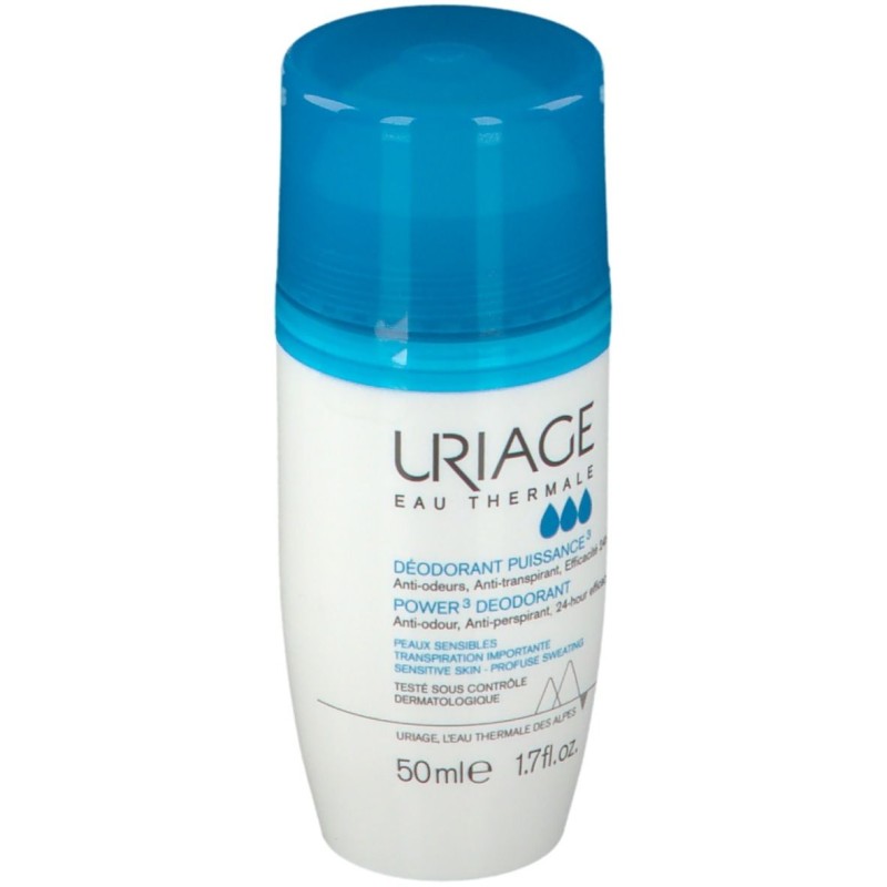 Confezione sigillata di Uriage Deo Power3 Roll On per Traspirazione Intensa 50ml Confezione sigillata di Uriage Deo Power3 Roll On per Traspirazione Intensa 50ml