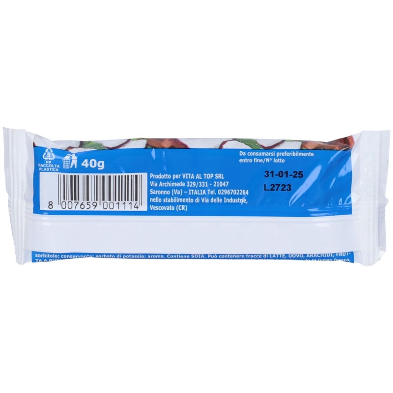 Scatola integra del prodotto Barretta Vegan Proteic CacaoCocco per Energia e Proteine 40 g Scatola integra del prodotto Barretta Vegan Proteic CacaoCocco per Energia e Proteine 40 g