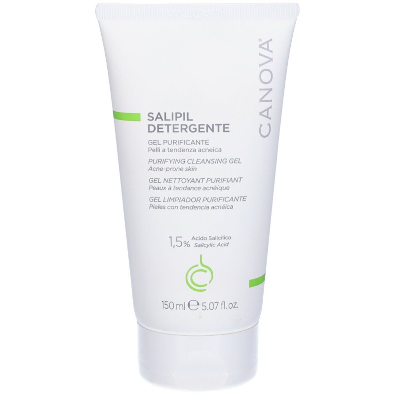 Foto illustrativa del packaging di Canova Salip Detergente per Viso 150ml Foto illustrativa del packaging di Canova Salip Detergente per Viso 150ml
