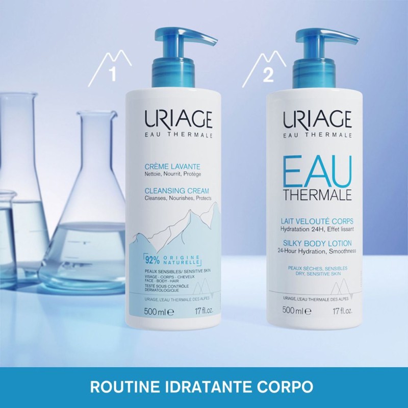 Packaging integro del prodotto Eau Thermale Lait Corpo per Idratazione Intensa 500ml Packaging integro del prodotto Eau Thermale Lait Corpo per Idratazione Intensa 500ml
