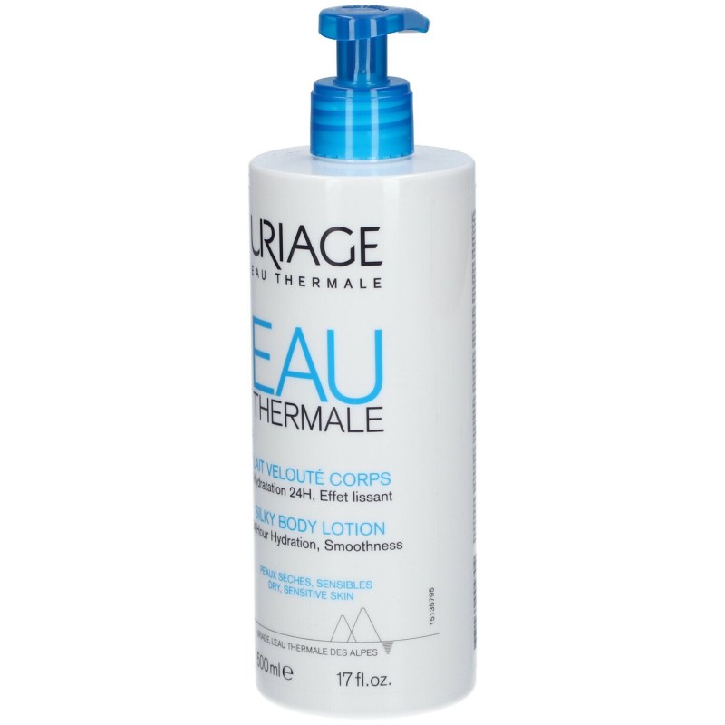 Dettaglio del packaging di Eau Thermale Lait Corpo per Idratazione Intensa 500ml Dettaglio del packaging di Eau Thermale Lait Corpo per Idratazione Intensa 500ml