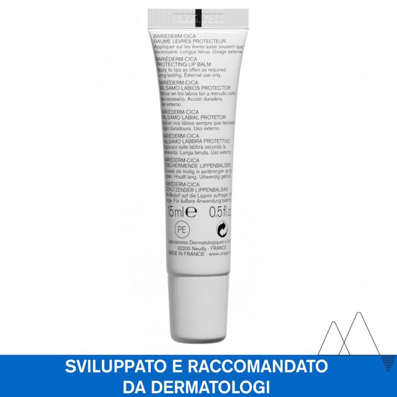 Primo piano di Uriage Barierderm Cica-Levres Balsamo Labbra 15ml Primo piano di Uriage Barierderm Cica-Levres Balsamo Labbra 15ml