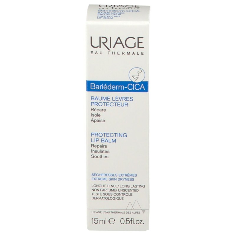 Scatola originale del prodotto Uriage Barierderm Cica-Levres Balsamo Labbra 15ml Scatola originale del prodotto Uriage Barierderm Cica-Levres Balsamo Labbra 15ml