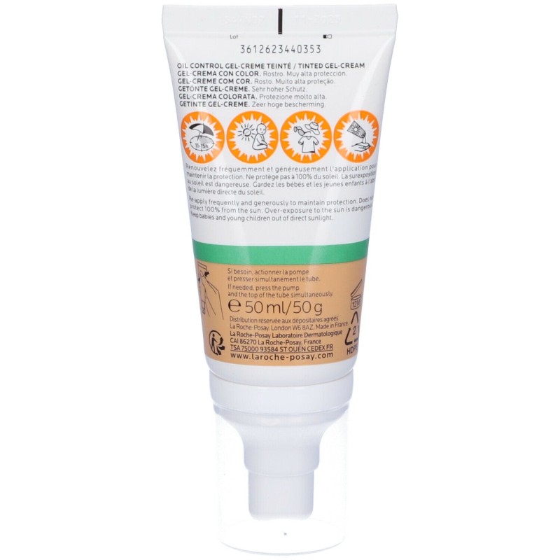 Packaging integro del prodotto La Roche Posay Anthelios Gel Crema Solare Colorata Tocco Secco Viso SPF50+ Pelle Grassa 50ml Packaging integro del prodotto La Roche Posay Anthelios Gel Crema Solare Colorata Tocco Secco Viso SPF50+ Pelle Grassa 50ml