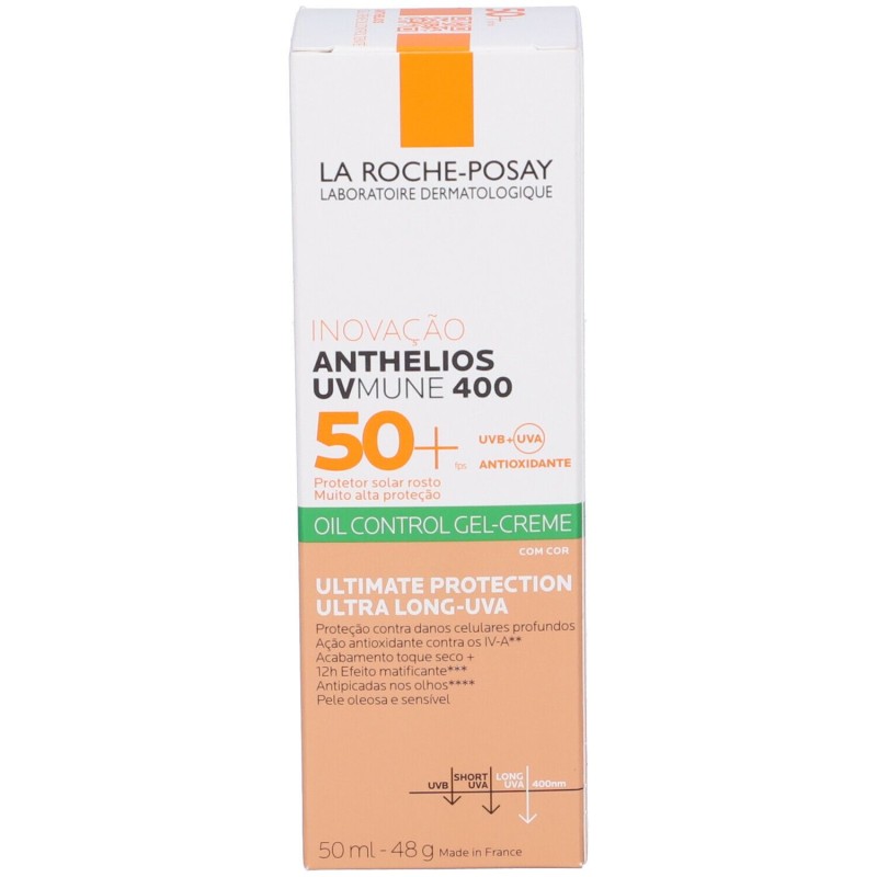 Confezione commerciale diLa Roche Posay Anthelios Gel Crema Solare Colorata Tocco Secco Viso SPF50+ Pelle Grassa 50ml Confezione commerciale diLa Roche Posay Anthelios Gel Crema Solare Colorata Tocco Secco Viso SPF50+ Pelle Grassa 50ml
