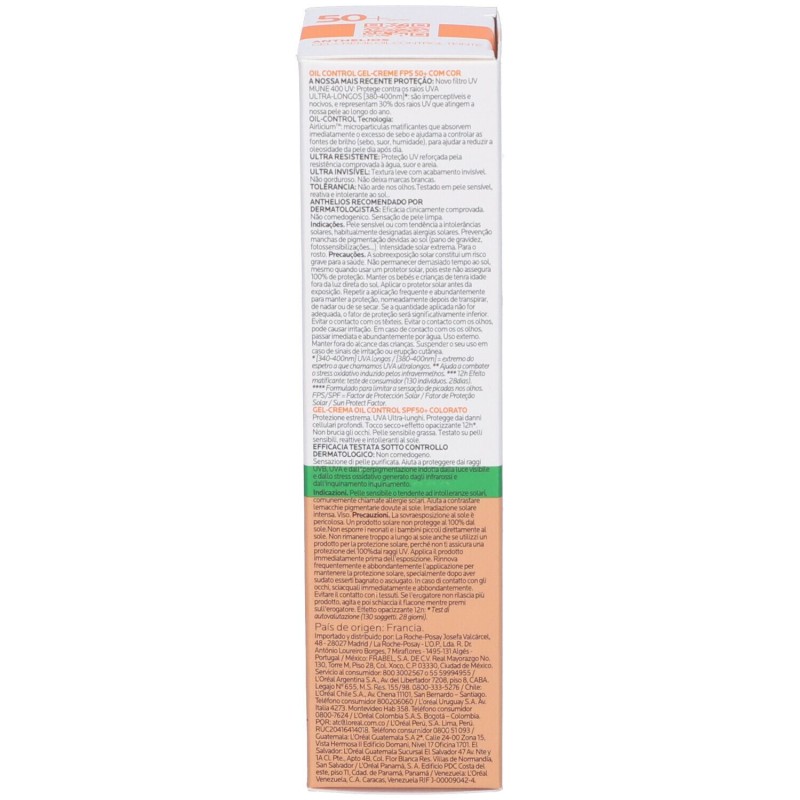 Foto illustrativa del packaging di La Roche Posay Anthelios Gel Crema Solare Colorata Tocco Secco Viso SPF50+ Pelle Grassa 50ml Foto illustrativa del packaging di La Roche Posay Anthelios Gel Crema Solare Colorata Tocco Secco Viso SPF50+ Pelle Grassa 50ml