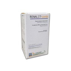 Confezione commerciale diRenalit Combi Integratore per Vie Urinarie Sciroppo 120ml e 12 Compresse Confezione commerciale diRenalit Combi Integratore per Vie Urinarie Sciroppo 120ml e 12 Compresse