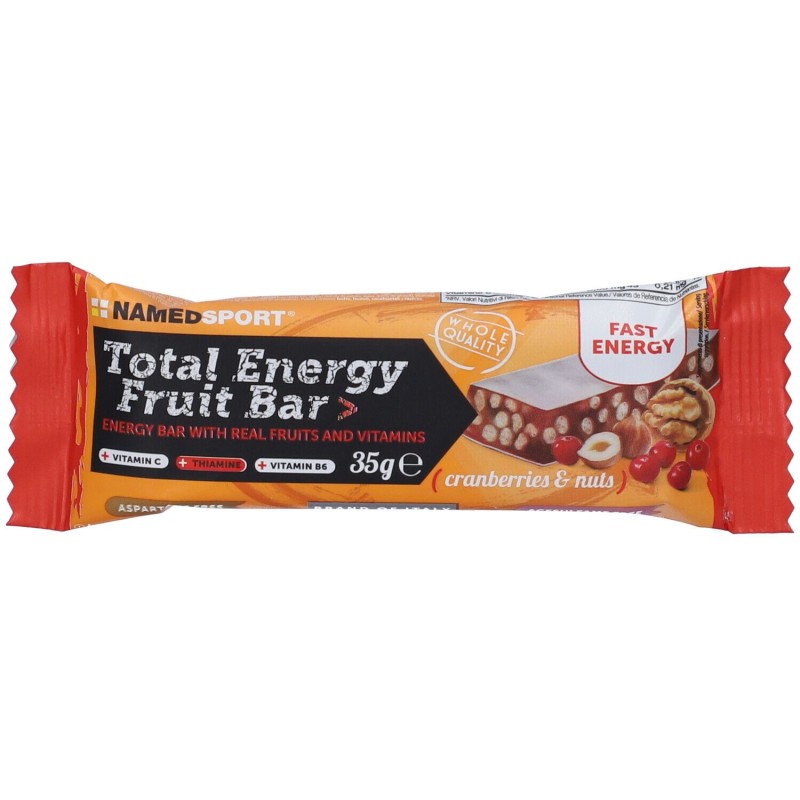 Aspetto del prodotto Named Total Energy Fruit Bar Barretta Energetica al Mirtillo e Noci 35g Aspetto del prodotto Named Total Energy Fruit Bar Barretta Energetica al Mirtillo e Noci 35g