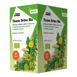 Pack ufficiale del prodotto Salus Detox Bio Integratore per Drenare Tisana 40 Filtri Pack ufficiale del prodotto Salus Detox Bio Integratore per Drenare Tisana 40 Filtri