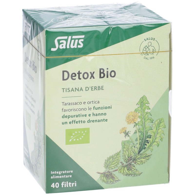 Scatola originale del prodotto Salus Detox Bio Integratore per Drenare Tisana 40 Filtri Scatola originale del prodotto Salus Detox Bio Integratore per Drenare Tisana 40 Filtri