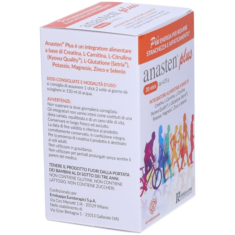 Vista del prodotto Anasten Plus Integratore per Stachezza 20 Stick Vista del prodotto Anasten Plus Integratore per Stachezza 20 Stick