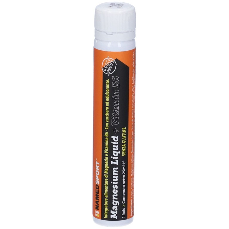 Packaging integro del prodotto Named Magnesium Liquid+Vitamin B6 Integratore per Sportivi 25ml Packaging integro del prodotto Named Magnesium Liquid+Vitamin B6 Integratore per Sportivi 25ml