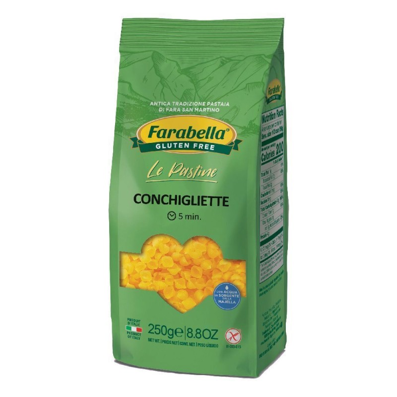Primo piano di Farabella Conchigliette Senza Glutine 250g Primo piano di Farabella Conchigliette Senza Glutine 250g