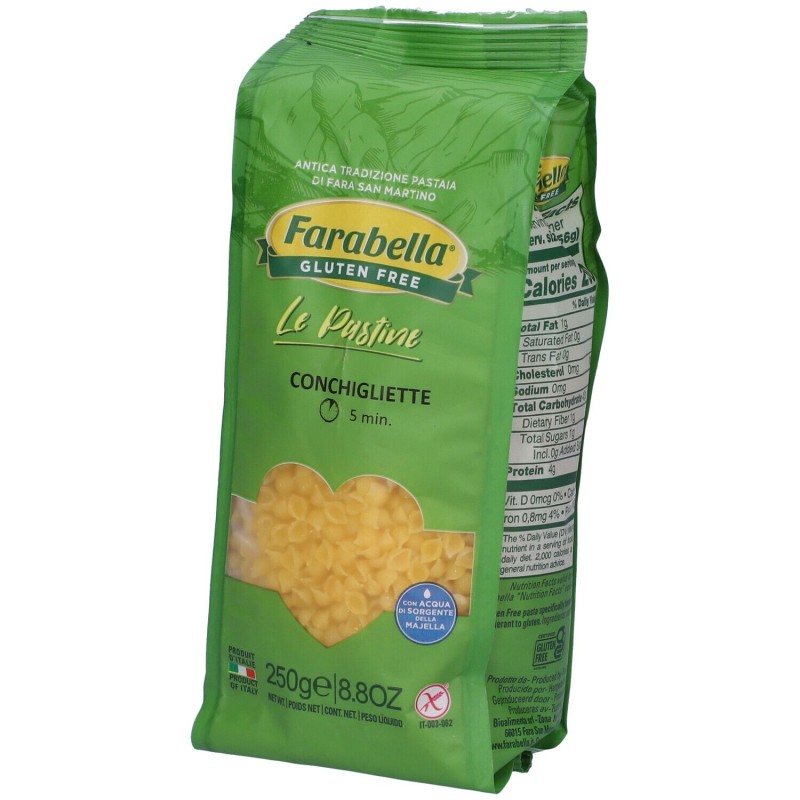Vista del prodotto Farabella Conchigliette Senza Glutine 250g Vista del prodotto Farabella Conchigliette Senza Glutine 250g