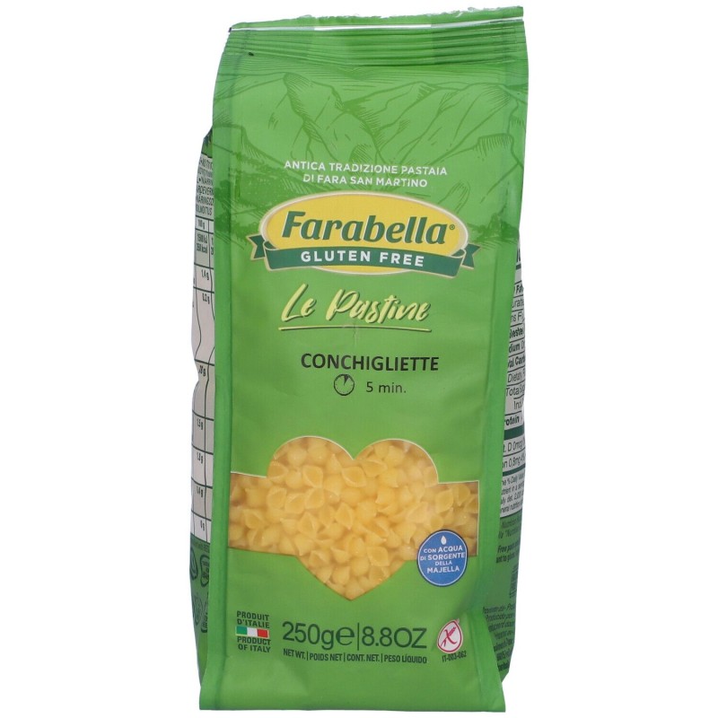Aspetto del prodotto Farabella Conchigliette Senza Glutine 250g Aspetto del prodotto Farabella Conchigliette Senza Glutine 250g