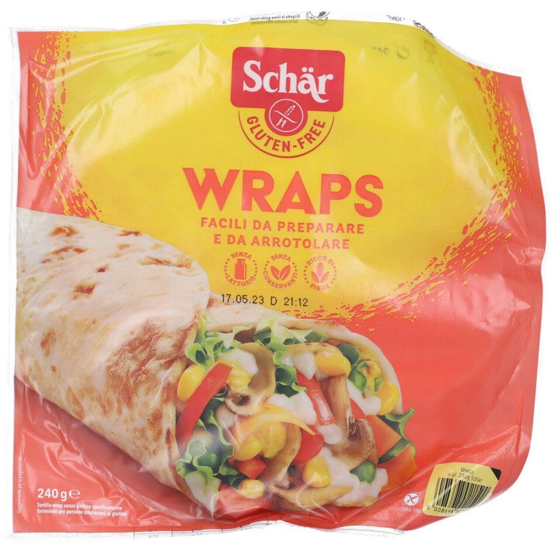 Foto esplicativa di Schar Wrap Piadina Arrotolata Senza Glutine 240g