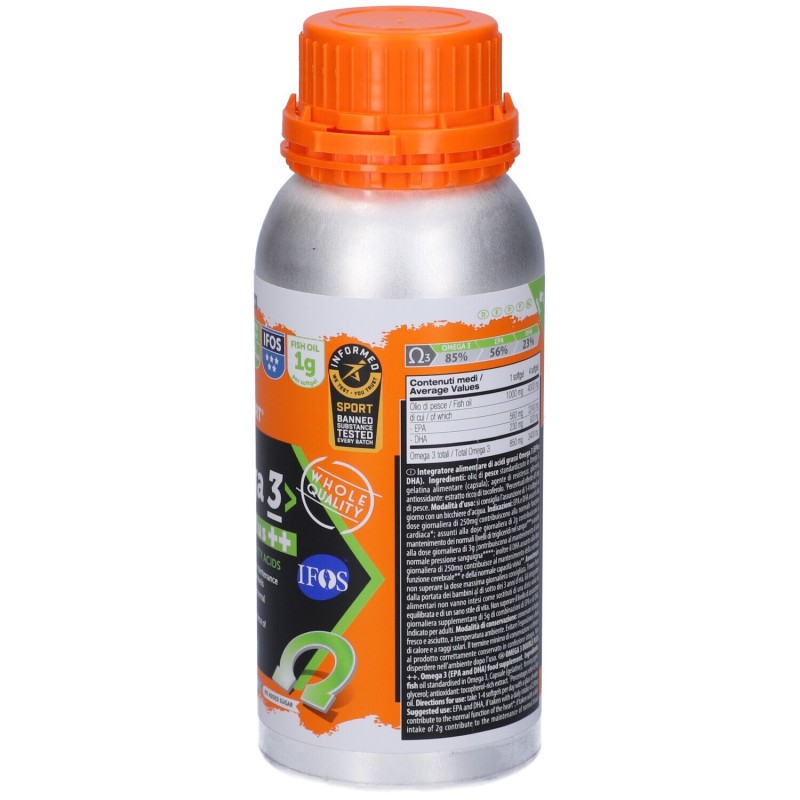 Confezione commerciale diNamed Sport Omega 3 Double Plus Integratore con Omega 3 240 Capsule Confezione commerciale diNamed Sport Omega 3 Double Plus Integratore con Omega 3 240 Capsule