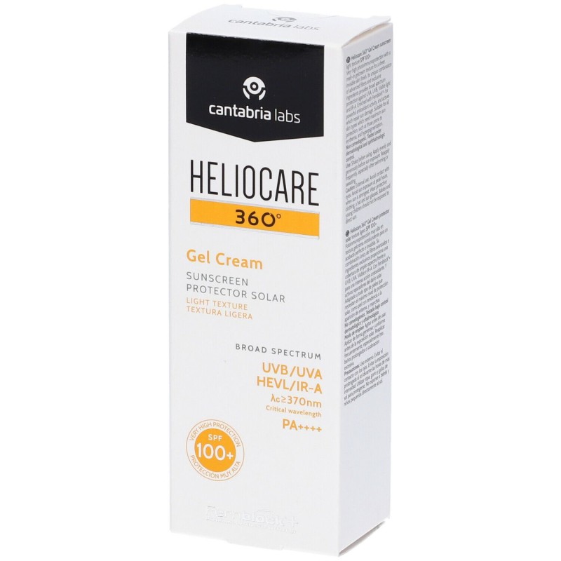 Visualizzazione chiara di Heliocare 360 Gel Crema Protezione Solare 100+ 50ml Visualizzazione chiara di Heliocare 360 Gel Crema Protezione Solare 100+ 50ml