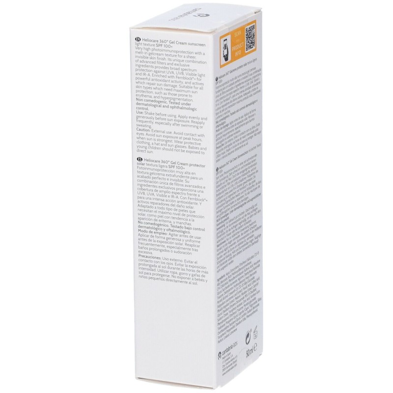 Foto ravvicinata di Heliocare 360 Gel Crema Protezione Solare 100+ 50ml Foto ravvicinata di Heliocare 360 Gel Crema Protezione Solare 100+ 50ml