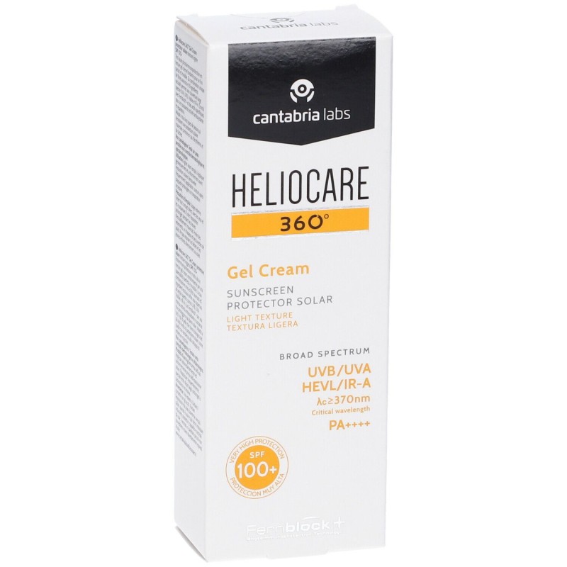 Foto illustrativa del packaging di Heliocare 360 Gel Crema Protezione Solare 100+ 50ml Foto illustrativa del packaging di Heliocare 360 Gel Crema Protezione Solare 100+ 50ml