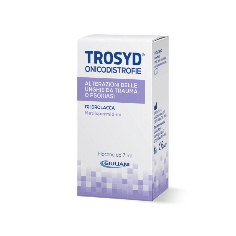 Aspetto del prodotto Trosyd Idrolacca per Onicodistrofie Flaconcino 7ml