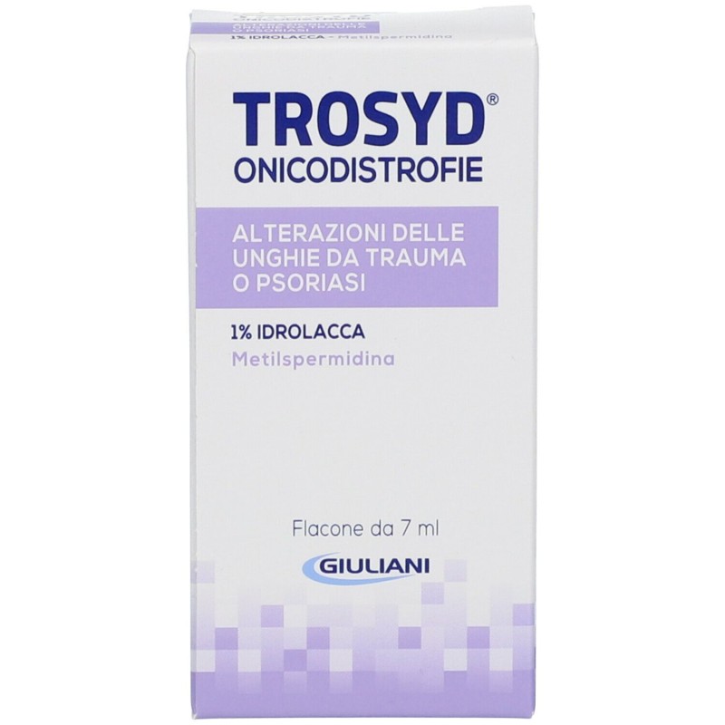 Confezione commerciale diTrosyd Idrolacca per Onicodistrofie Flaconcino 7ml