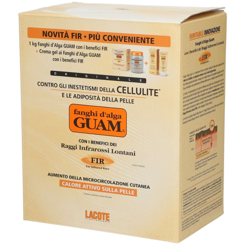 Confezione sigillata di Guam Fir Fanghi D'alga per Cellulite Confezione da 1 kg