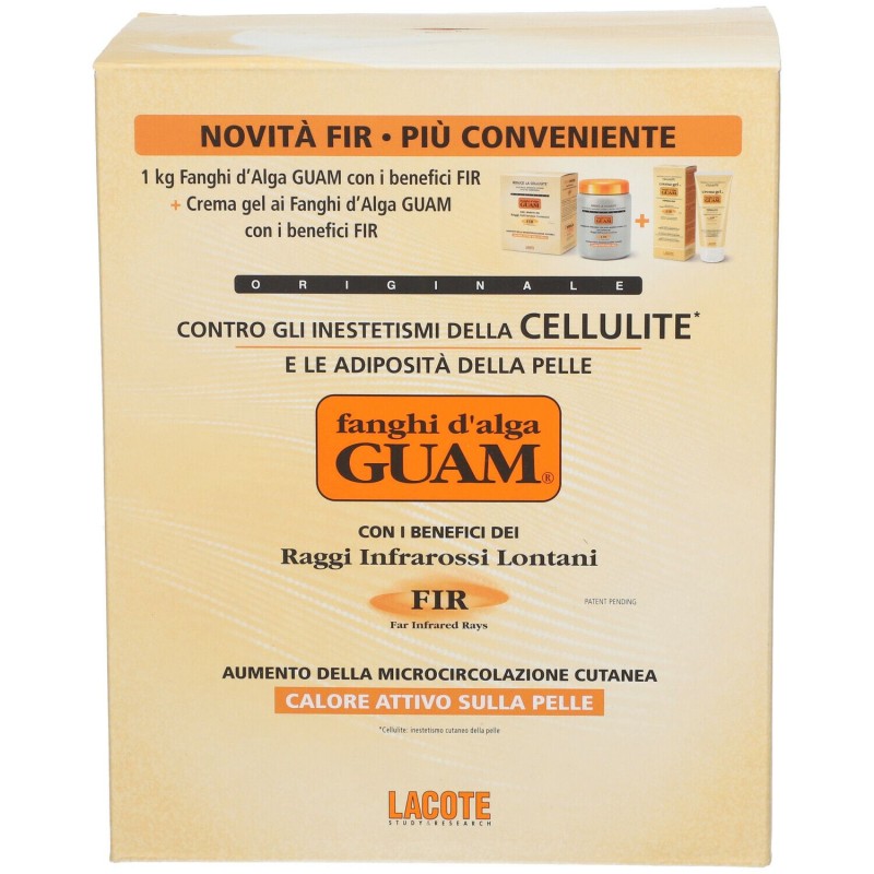 Foto esplicativa di Guam Fir Fanghi D'alga per Cellulite Confezione da 1 kg