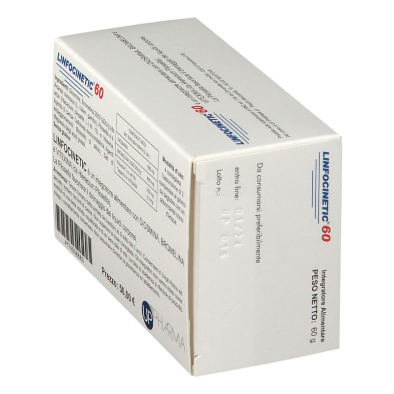 Packaging integro del prodotto Linfocinetic Integratore per Drenaggio Liquidi 60 Compresse