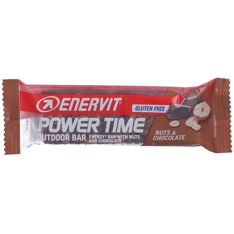 Vista del prodotto Enervit Power Time Barretta Energetica Nocciole Cioccolato 30g Vista del prodotto Enervit Power Time Barretta Energetica Nocciole Cioccolato 30g