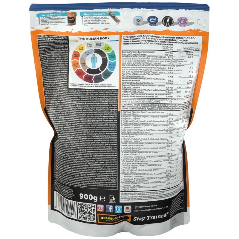Foto ravvicinata di 100% Whey Protein Shake per Crescita Muscolare 900 g Foto ravvicinata di 100% Whey Protein Shake per Crescita Muscolare 900 g