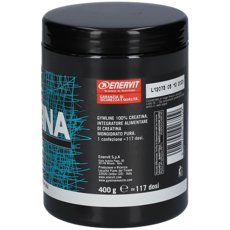 Foto ravvicinata di Enervit Gymline Creatina Pura Barattolo 400g Foto ravvicinata di Enervit Gymline Creatina Pura Barattolo 400g