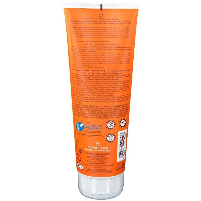 Confezione sigillata di Avene Solare Bambini Formato Grande Protezione Latte 50+ 250ml Confezione sigillata di Avene Solare Bambini Formato Grande Protezione Latte 50+ 250ml