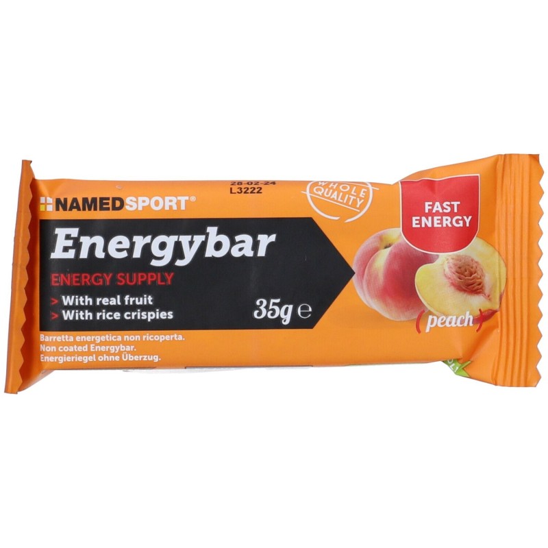 Aspetto del prodotto Named Sport Energybar Barretta Energetica per Sportivi Gusto Pesca 35gr Aspetto del prodotto Named Sport Energybar Barretta Energetica per Sportivi Gusto Pesca 35gr
