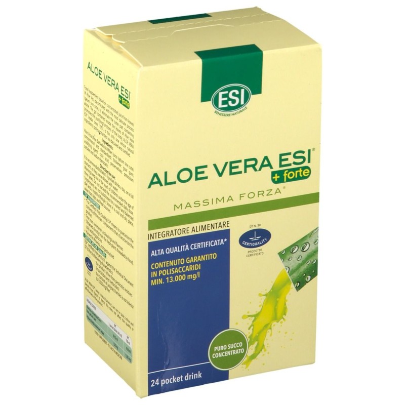 Aspetto del prodotto ESI Aloe Vera Succo +Forte Pocket Drink 24 Bustine