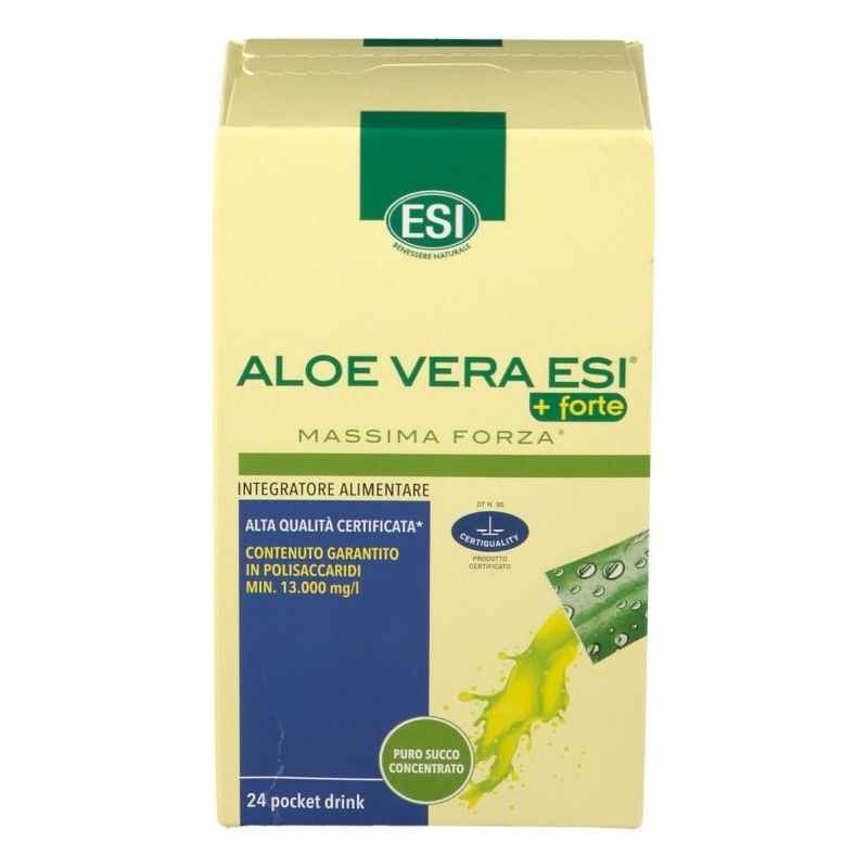 Visualizzazione chiara di ESI Aloe Vera Succo +Forte Pocket Drink 24 Bustine
