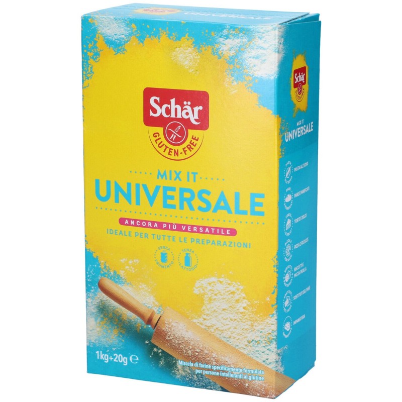 Packaging integro del prodotto Schär Mix It Universale per Intolleranze 1020g Packaging integro del prodotto Schär Mix It Universale per Intolleranze 1020g