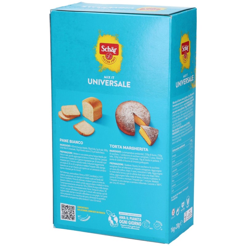 Confezione commerciale diSchär Mix It Universale per Intolleranze 1020g Confezione commerciale diSchär Mix It Universale per Intolleranze 1020g