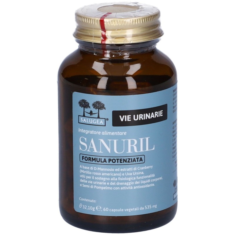 Packaging integro del prodotto Sanuril Formula Potenziata Integratore Antiossidante 60 Capsule