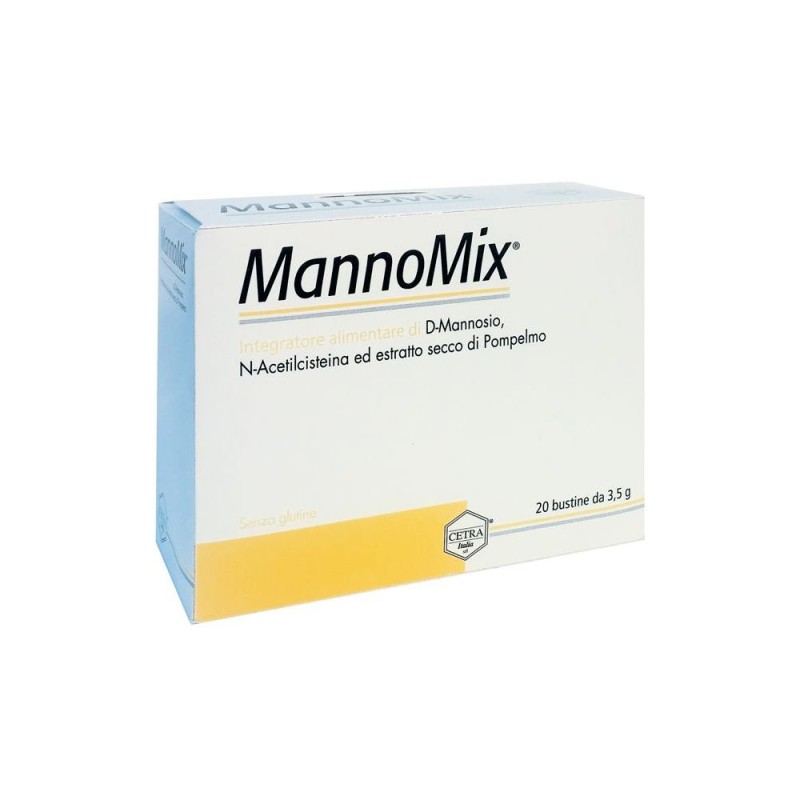 Foto illustrativa del packaging di MannoMix per Benessere del Corpo 20 Bustine da 3,5 g Foto illustrativa del packaging di MannoMix per Benessere del Corpo 20 Bustine da 3,5 g