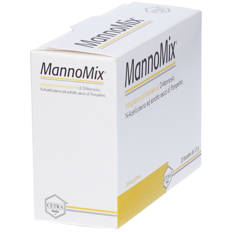Dettaglio del packaging di MannoMix per Benessere del Corpo 20 Bustine da 3,5 g Dettaglio del packaging di MannoMix per Benessere del Corpo 20 Bustine da 3,5 g