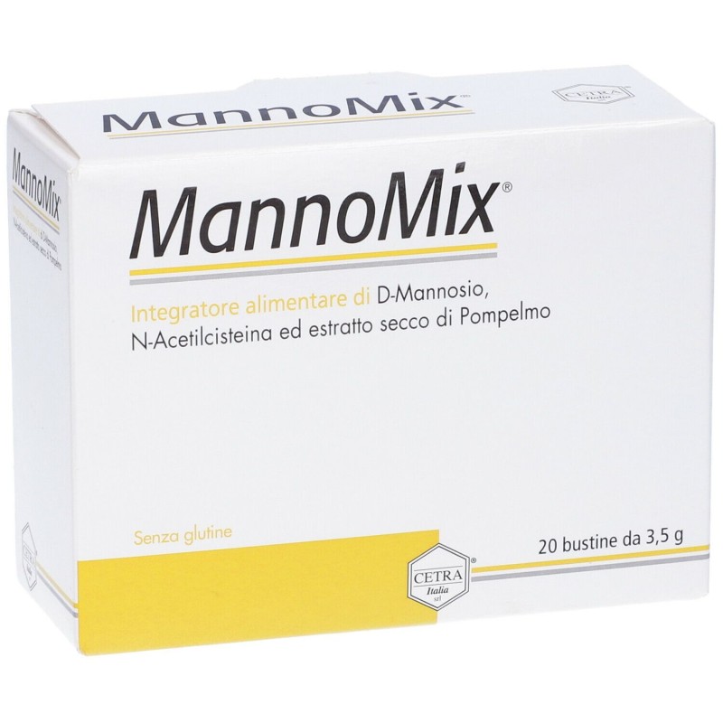 Confezione sigillata di MannoMix per Benessere del Corpo 20 Bustine da 3,5 g Confezione sigillata di MannoMix per Benessere del Corpo 20 Bustine da 3,5 g