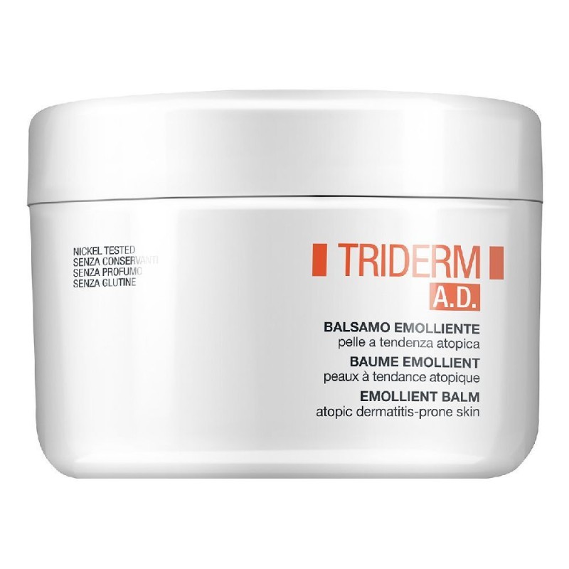 Confezione commerciale diBionike Triderm AD Balsamo Emolliente per Pelle Atopica 450ml Confezione commerciale diBionike Triderm AD Balsamo Emolliente per Pelle Atopica 450ml