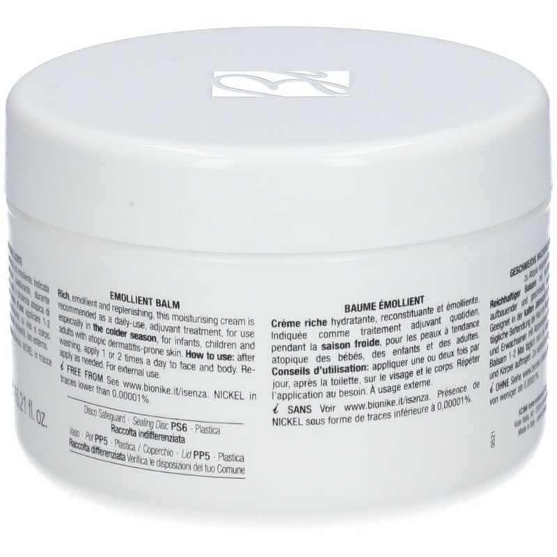 Dettaglio del packaging di Bionike Triderm AD Balsamo Emolliente per Pelle Atopica 450ml Dettaglio del packaging di Bionike Triderm AD Balsamo Emolliente per Pelle Atopica 450ml