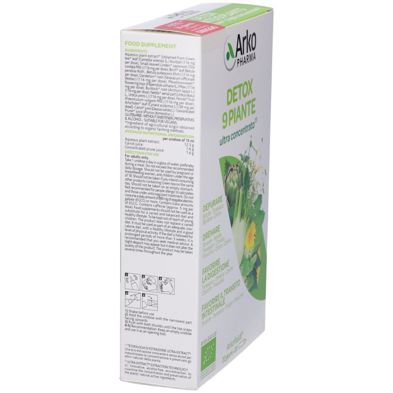 Confezione sigillata di Arkofluidi Ultra Suoni Detox Bio per Depurazione 20 Fiale Confezione sigillata di Arkofluidi Ultra Suoni Detox Bio per Depurazione 20 Fiale